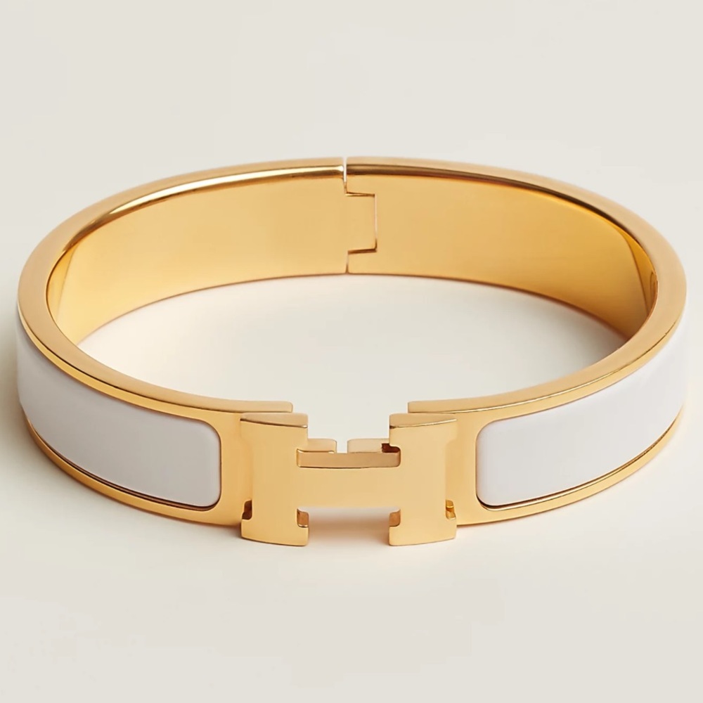 Hermes Clic H bracelet | Blanc